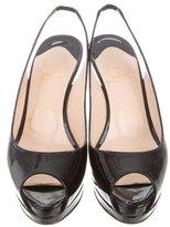 Thumbnail for your product : Christian Louboutin Patent Leather Slingback Pumps