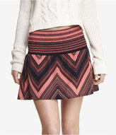 Thumbnail for your product : Express Printed Smocked Waist Mini Skirt