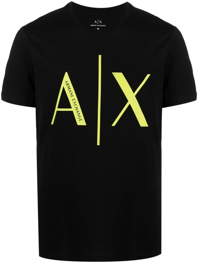 yellow armani exchange shirt