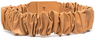 FEDERICA TOSI Ruched Leather Belt