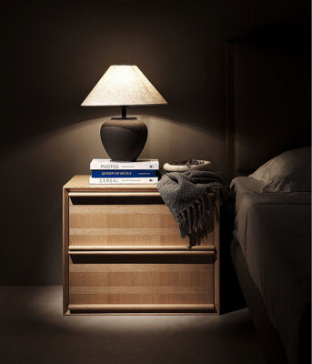 STONE DRAGON TILE ARTS LLC Solid Wood Wood Coloured Bedroom Bedside Table