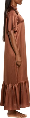 Nordstrom Romantic Tiered Washable Silk Nightgown