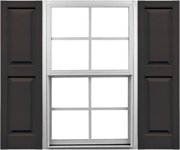 Mid America Mid-America Vinyl, TailorMade Panels, Raised Panel Shutters, w/Shutter-Loks