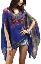 Thumbnail for your product : Myosotis510 Women's Chiffon Caftan Poncho Tunic Top Cover up Scarf Top