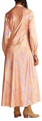Polo Ralph Lauren Rily Long-Sleeve Silk Dress