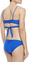 Thumbnail for your product : L Space Swimwear by Monica Wise Chloe Sensual Solids Wrap Swim Top, Royal Blue