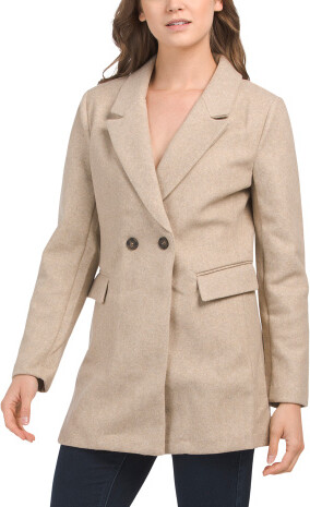 TJMAXX Button Open Midi Coat - ShopStyle