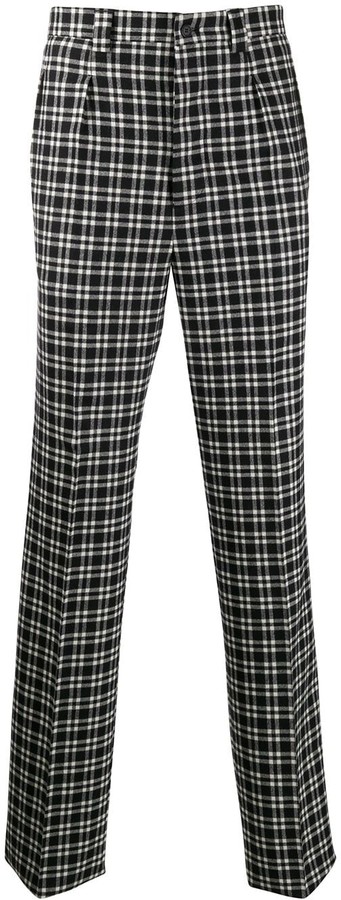 mens checkered chinos