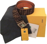 Thumbnail for your product : Fendi Brown Cloth Belt