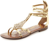 Thumbnail for your product : Sam Edelman Ginger Beaded Metallic Gladiator Sandal
