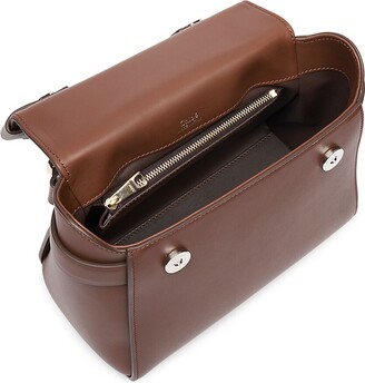 Chloé Small Nacha Leather Top Handle Bag - ShopStyle