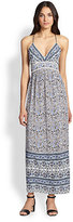 Thumbnail for your product : Rebecca Taylor Printed Open-Back Maxi Dress