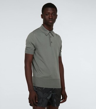 Tom Ford Short-sleeved cotton polo shirt