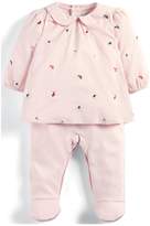 Thumbnail for your product : Mamas and Papas Baby Girls Embroidered Mock All In One