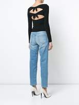 Thumbnail for your product : Oscar de la Renta knotted-back top