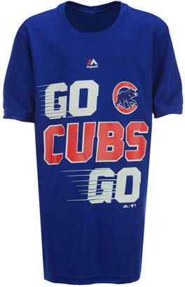Majestic Chicago Cubs Double Header T-Shirt, Big Boys (8-20)