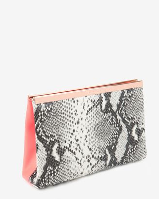 Ted Baker Reni Exotic coloured leather clutch