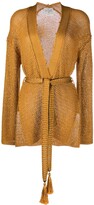 Thumbnail for your product : Forte Forte Open Front Belted Cardigan