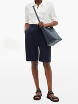 Thumbnail for your product : Aesther Ekme Sac Large Leather Cross-body Bag - Navy