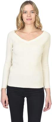 State Cashmere Women's 100% Cashmere Soft V-Neck Pullover Sweater