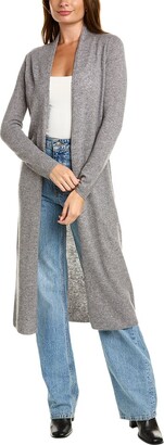Sofia Cashmere Sofiacashmere Extra Long Wool & Cashmere-Blend Duster