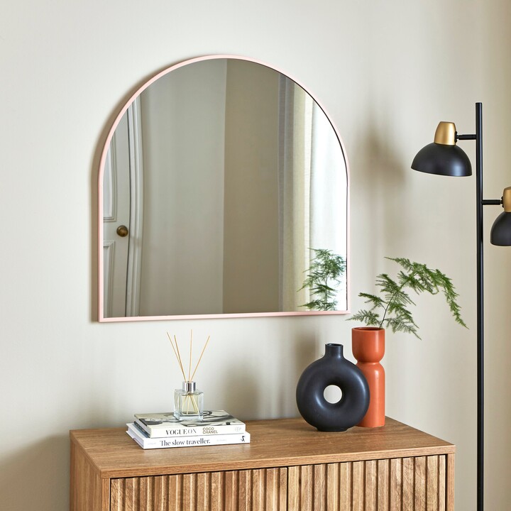 Dunelm Arch Metal Overmantel Wall Mirror Apricot ShopStyle