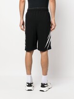 Thumbnail for your product : Plein Sport Scratch-Print Jogging Shorts