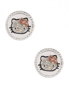 Thumbnail for your product : Hello Kitty Crystal Disc Stud Earrings