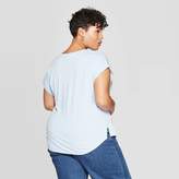 Thumbnail for your product : Ava & Viv Women's Plus Size Cuffed Short Sleeve Crewneck T-Shirt