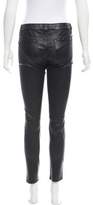 Thumbnail for your product : J Brand Mid-Rise Leather Pants