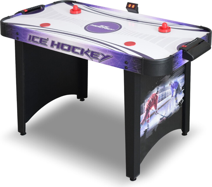 Hathaway 5-Piece Air Hockey Set, Purple and Black