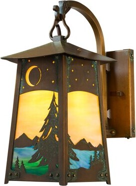 August Grove Devaughn 1-Light Outdoor Wall Lantern
