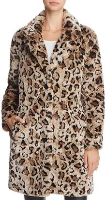 BB Dakota Rooney Faux-Fur Leopard Coat