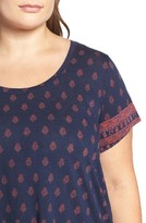 Thumbnail for your product : Lucky Brand Plus Size Women's Jaibur Block Scoop Neck Tee
