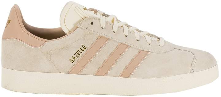 beige adidas gazelle trainers