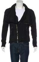 Thumbnail for your product : Julius Cowl Neck Moto Jacket