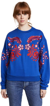 Cynthia Rowley Bleecker Embroidered Sweatshirt