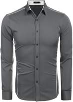 Thumbnail for your product : COOFANDY Men's Fashion Slim Fit Long Sleeve Casual Dress Shirt