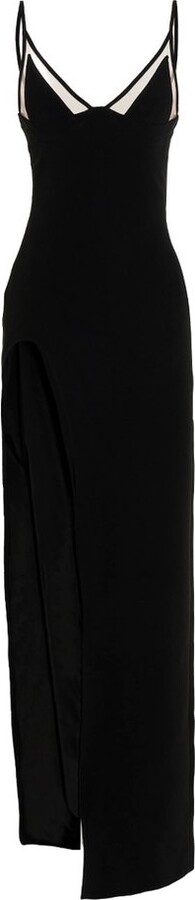 David Koma Slit Leg Panelled Dress