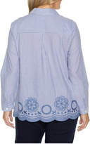 Thumbnail for your product : Long Sleeve Embroidered Hem Shirt