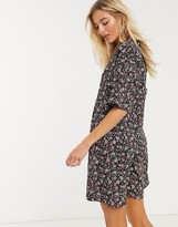 Thumbnail for your product : Noisy May oversized shirt dress in ditsy floral print