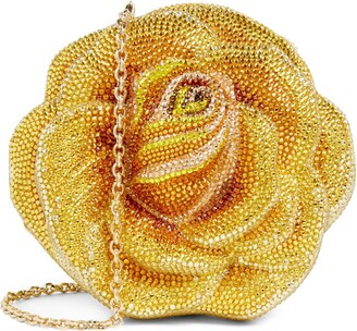 Judith Leiber Rose Sunflare Clutch Bag - ShopStyle