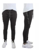 mens fleece joggers with zip pockets