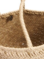 Thumbnail for your product : DRAGON DIFFUSION Grace Small Woven Leather Basket Bag