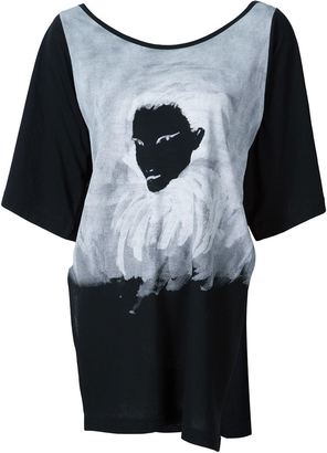 Yohji Yamamoto hand printed T-shirt