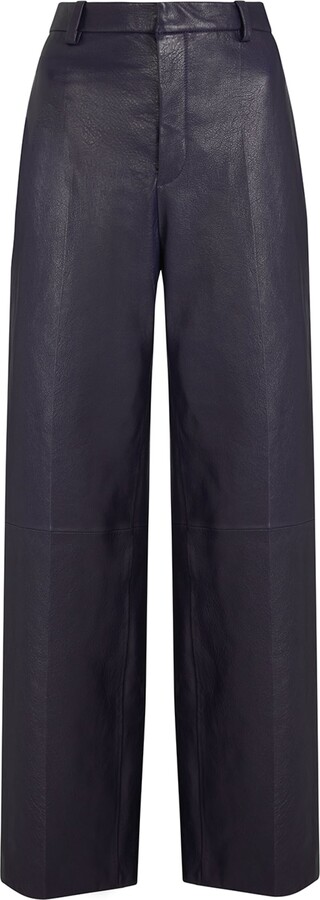 Womens Trousers Leather Trousers Debenhams Navy Leather