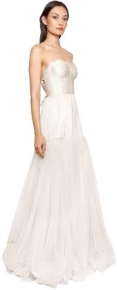 Maria Lucia Hohan Laminated Silk Tulle Gown
