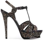 Thumbnail for your product : Saint Laurent glitter-effect Tribute sandals