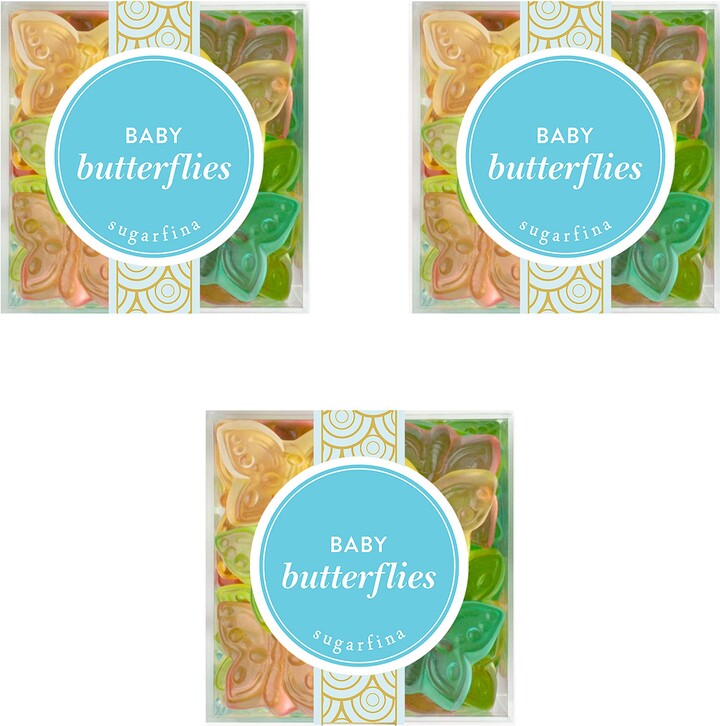 sugarfina Baby Butterflies Set of 3 Candy Cubes