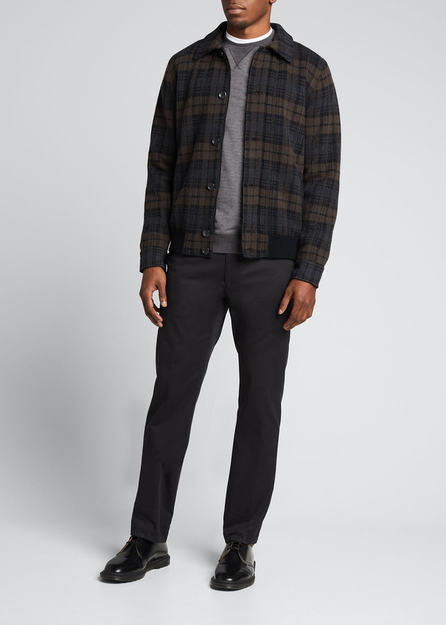 Vince Men's Plaid Sweater Jacket - ShopStyle Outerwear